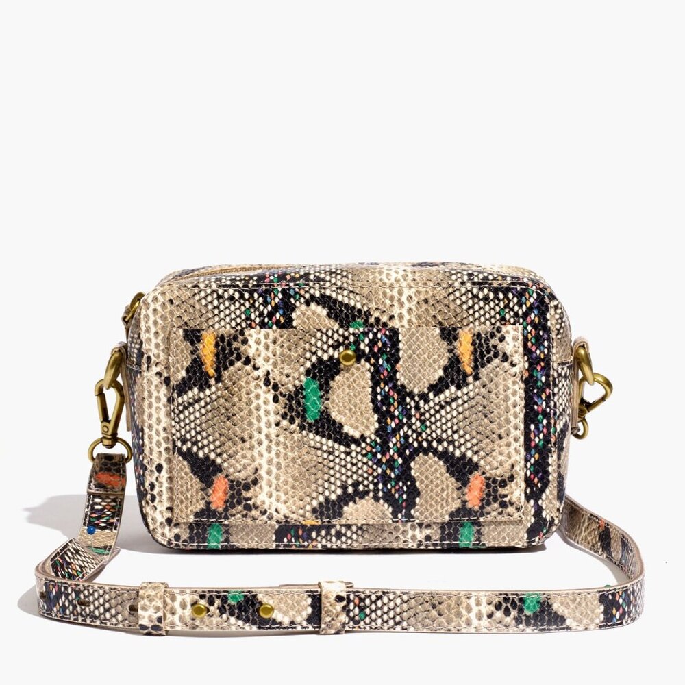 Madewell The Transport Camera Bag Snake Embossed Edition 🇨🇦